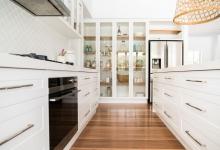 Modern Hampton Home Glass Pantry Doors