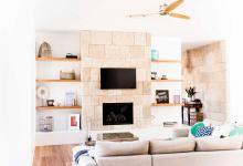 Modern Hampton Home Custom Made Blackwood Veneer Shelves